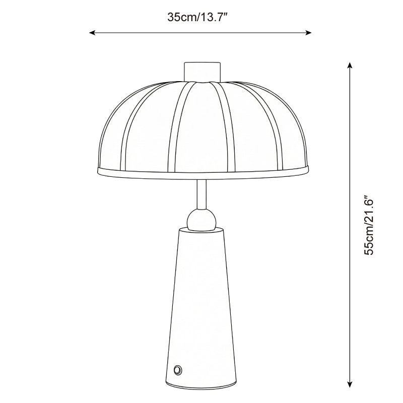 Modern Fabric Table Lamp with Wood Base & Dimmable Light | Stylish Bedside or Desk Lamp for Elegant Home Decor 5