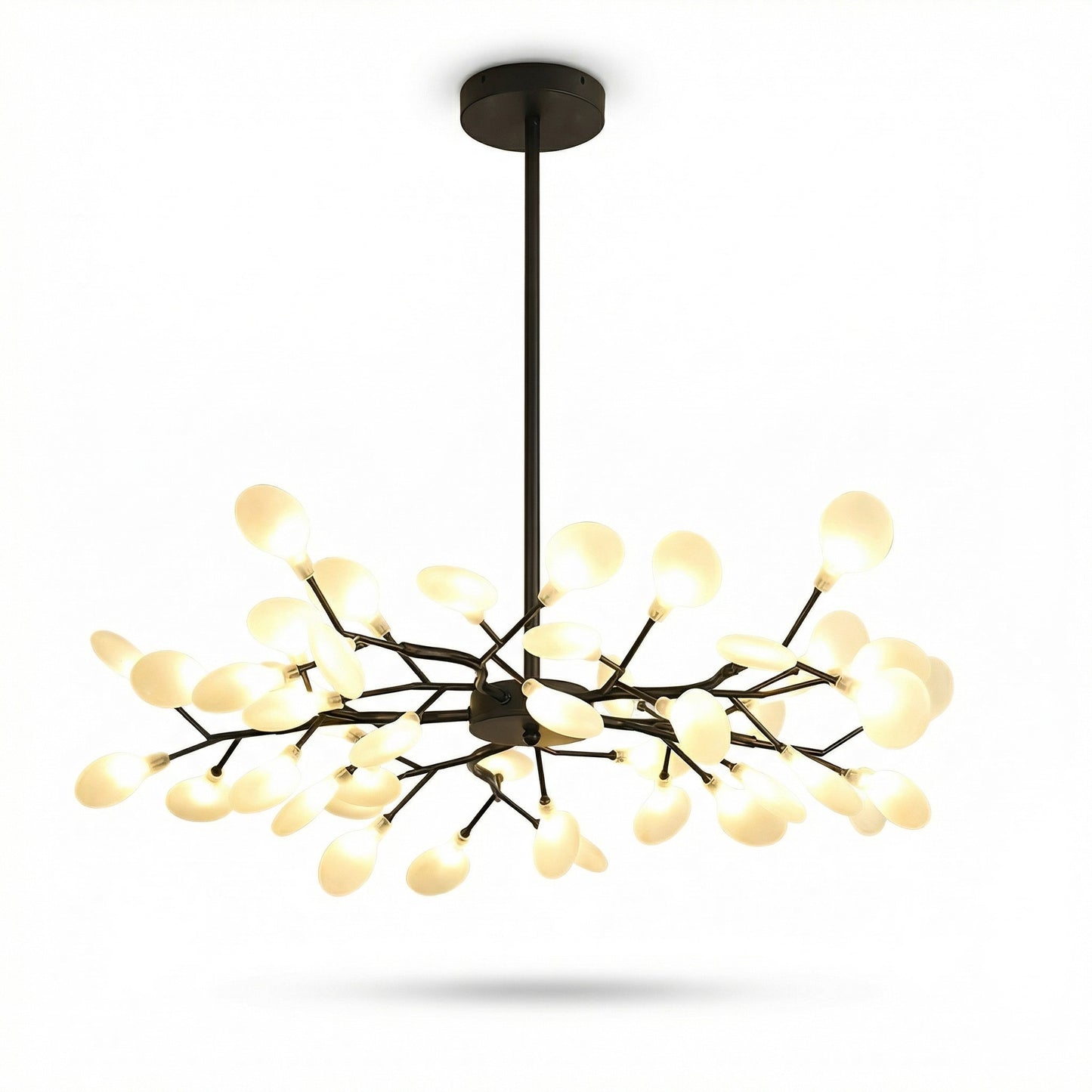 Elegant Gold Chandelier Light with Artistic Branch Design | Modern Fixture for Dining Room Ambiance