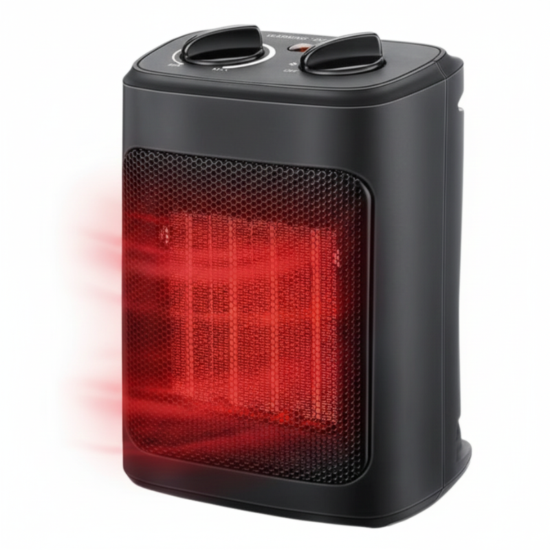 Ceramic Space Heater | 1500W Portable Electric Heater with Adjustable Thermostat Ð Efficient Heating for Small Rooms
