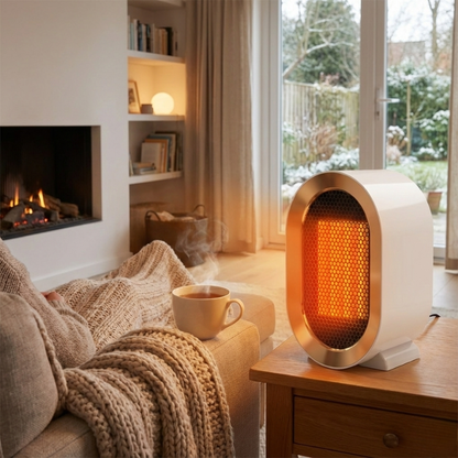 Compact PTC Space Heater | Electric Heater with Adjustable Tilt Design Ð Low Noise Operation for Efficient Heating