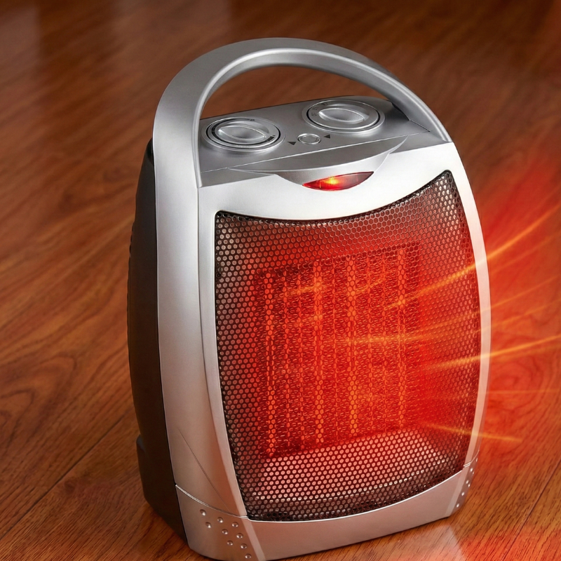 Compact Ceramic Space Heater | Portable Electric Heater with Adjustable Thermostat Ð Quiet Operation for Efficient Heating Up to 200 sq ft