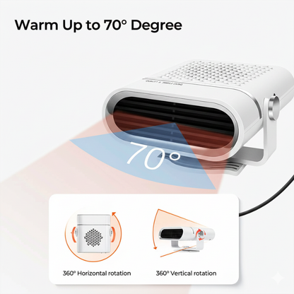 Portable Car Heater | 12V Fast Heating Device with Energy Efficiency Ð Ideal for Quick Comfort in Cold Weather
