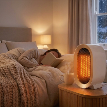 Compact PTC Space Heater | Electric Heater with Adjustable Tilt Design Ð Low Noise Operation for Efficient Heating