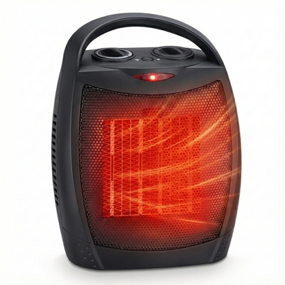 Compact Ceramic Space Heater | Portable Electric Heater with Adjustable Thermostat Ð Quiet Operation for Efficient Heating Up to 200 sq ft