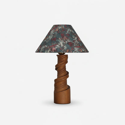 Bohemian Wood Table Lamp with Pull Chain Switch | Stylish Lighting for Living Room and Bedroom 1