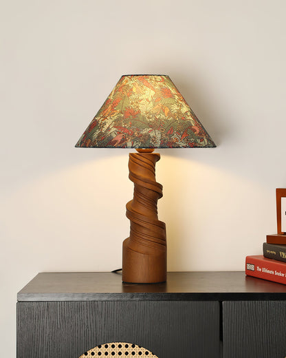 Bohemian Wood Table Lamp with Pull Chain Switch | Stylish Lighting for Living Room and Bedroom 6