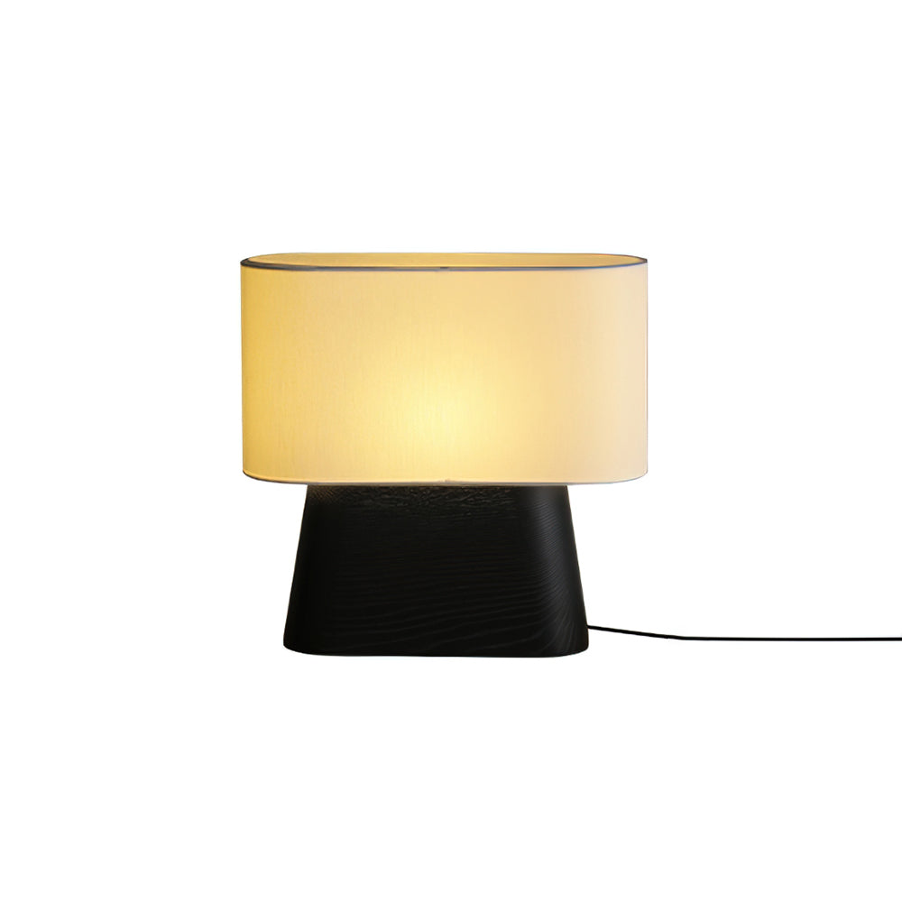 Elegant Wood Table Lamp with Fabric Shade for Cozy Indoor Ambiance 10