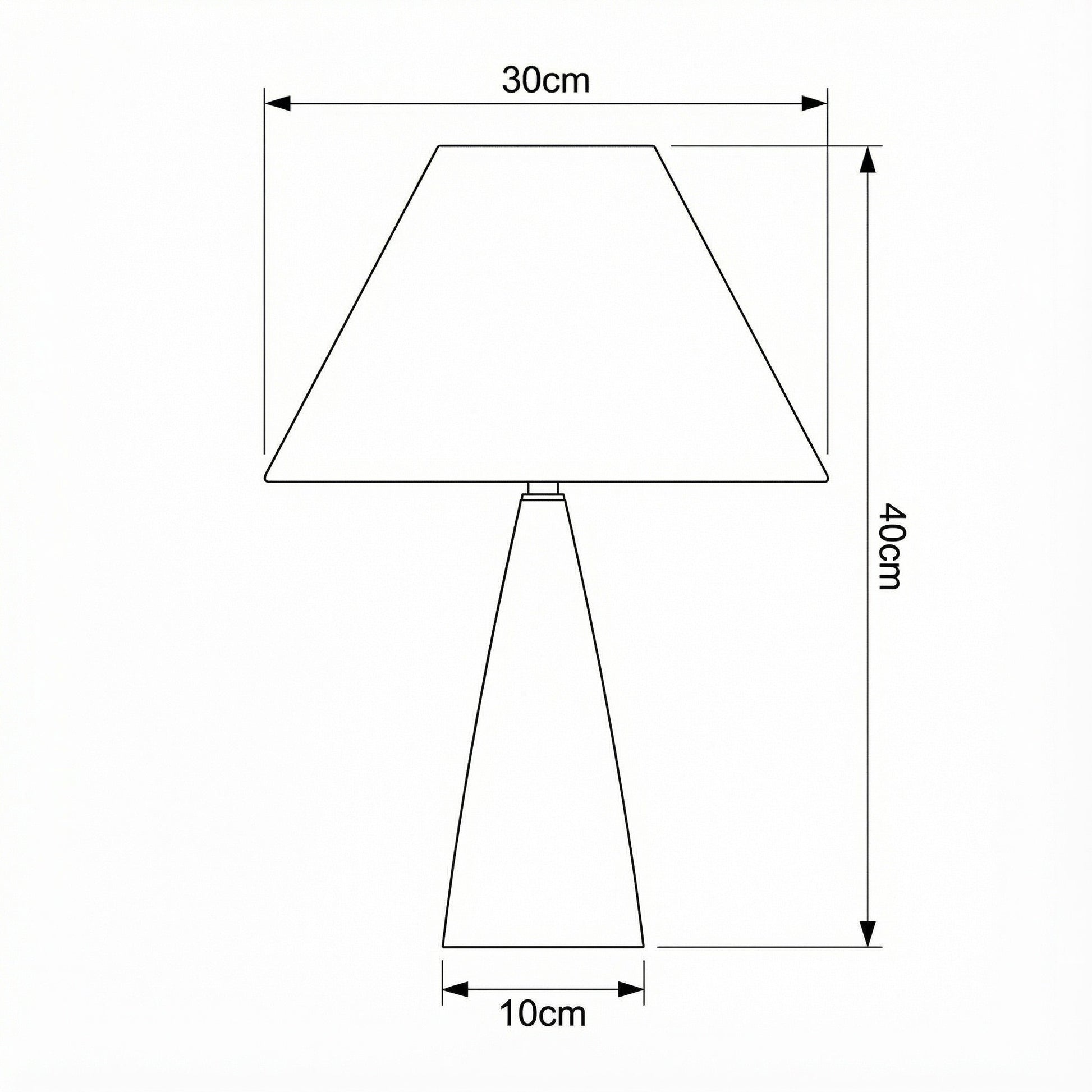 Measurement chart of a geometric shape with dimensions labeled.