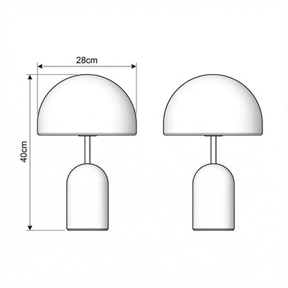 Measurement chart of two wall-mounted lamps with dimensions labeled.