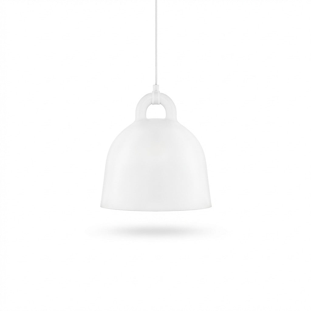 White pendant lamp on a white background