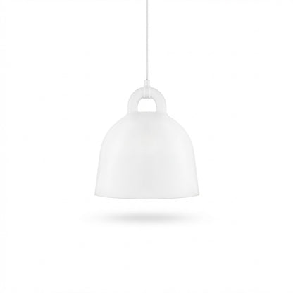 White pendant lamp on a white background