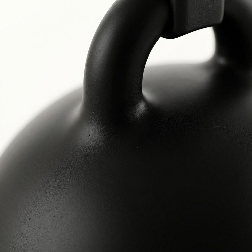 Close-up of a black pendant lamp on a white background