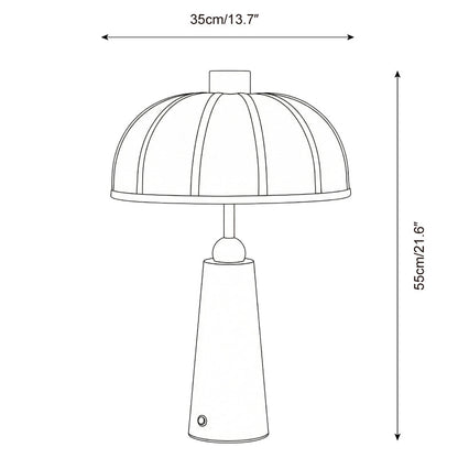 Modern Fabric Table Lamp with Wood Base & Dimmable Light | Stylish Bedside or Desk Lamp for Elegant Home Decor 5