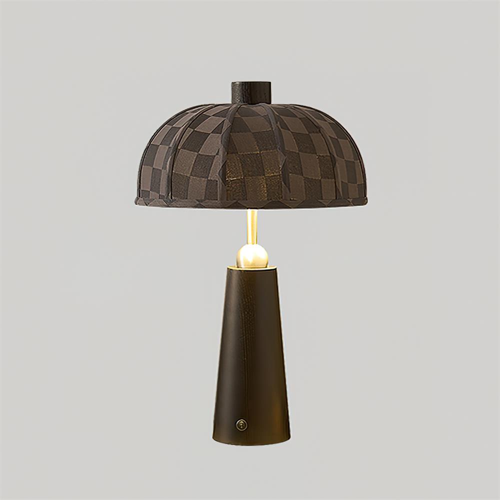 Modern Fabric Table Lamp with Wood Base & Dimmable Light | Stylish Bedside or Desk Lamp for Elegant Home Decor 9