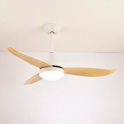Modern Wood Ceiling Fan with Integrated LED Light | 6-Speed Control for Indoor Comfort 3
