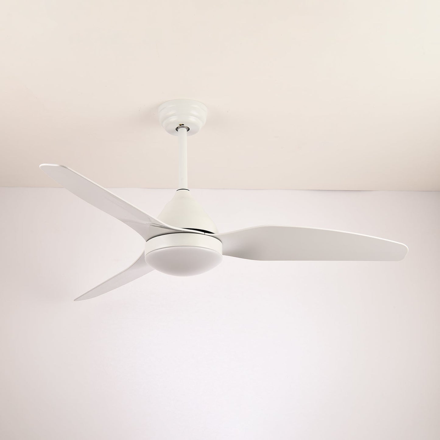 Modern Wood Ceiling Fan with Integrated LED Light | 6-Speed Control for Indoor Comfort 6