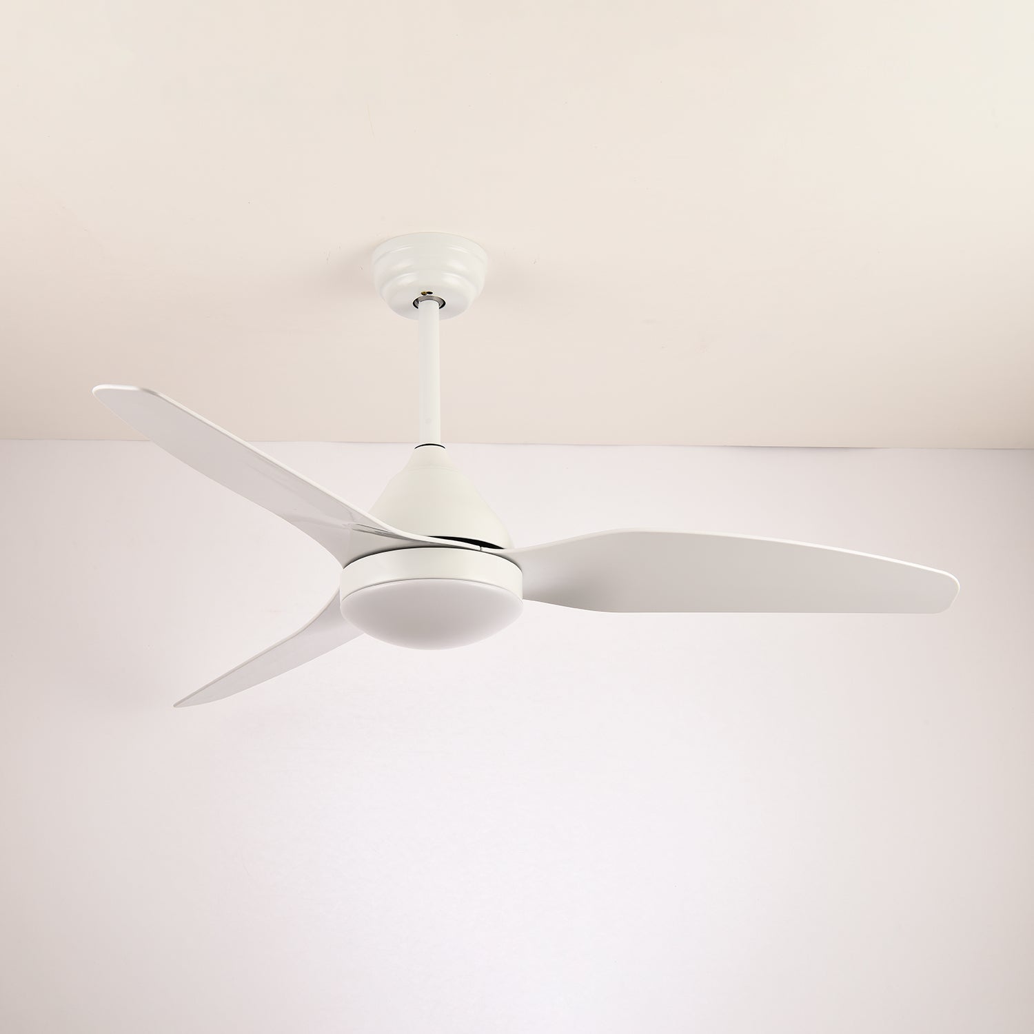Modern Wood Ceiling Fan with Integrated LED Light | 6-Speed Control for Indoor Comfort 6