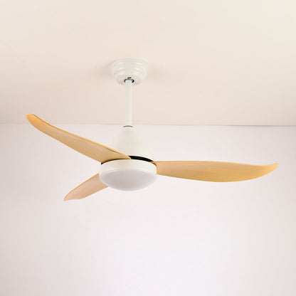 Modern Wood Ceiling Fan with Integrated LED Light | 6-Speed Control for Indoor Comfort 7
