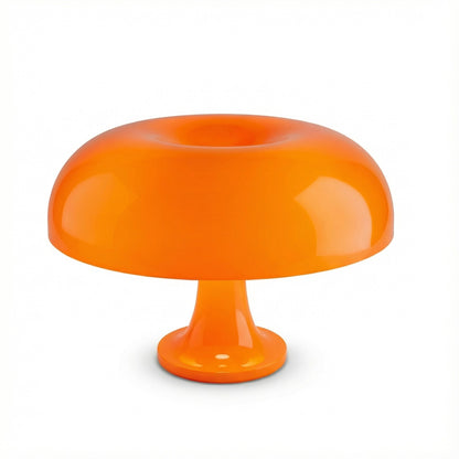 Orange candle holder on a white background