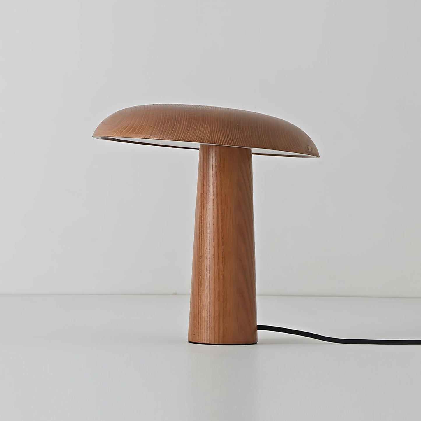 Natural Wood Table Lamp with Integrated LED Design | Stylish Bedside Lighting for Cozy Indoor Spaces 0