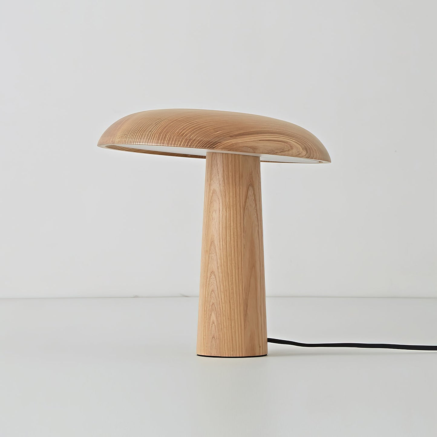 Natural Wood Table Lamp with Integrated LED Design | Stylish Bedside Lighting for Cozy Indoor Spaces 9