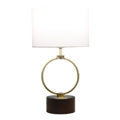 Sculptural Table Lamp | Modern Open Ring Design with Soft Shade | Stylish Bedroom & Living Room Lighting 3