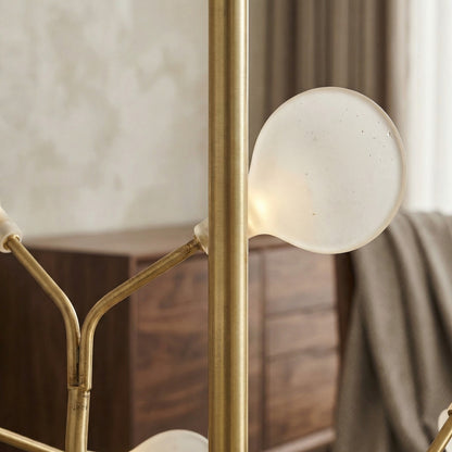 Elegant Gold Chandelier Light with Artistic Branch Design | Modern Fixture for Dining Room Ambiance