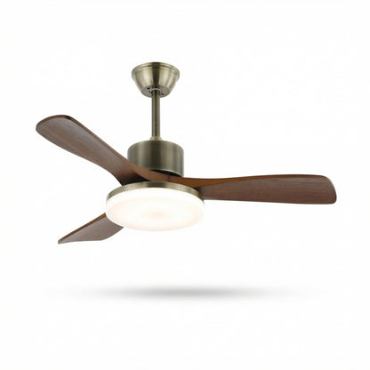 Minimalist Ceiling Fan Light with Integrated LED & Remote Control | Modern Flush Mount Design for Stylish Indoor Spaces