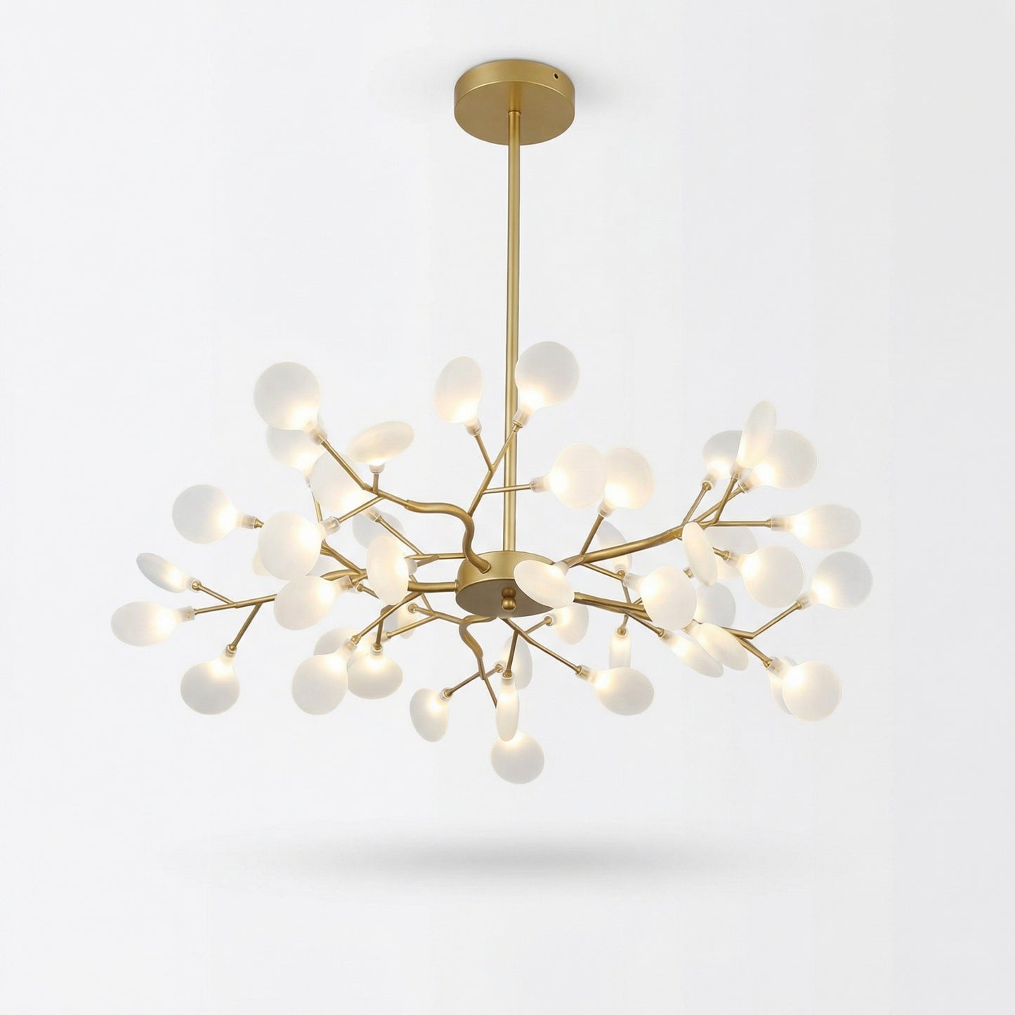 Elegant Gold Chandelier Light with Artistic Branch Design | Modern Fixture for Dining Room Ambiance