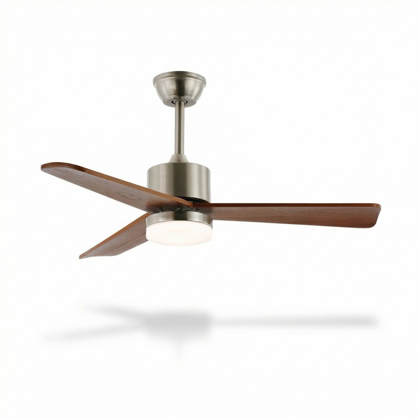 Minimalist Ceiling Fan Light with Integrated LED & Remote Control | Modern Flush Mount Design for Stylish Indoor Spaces
