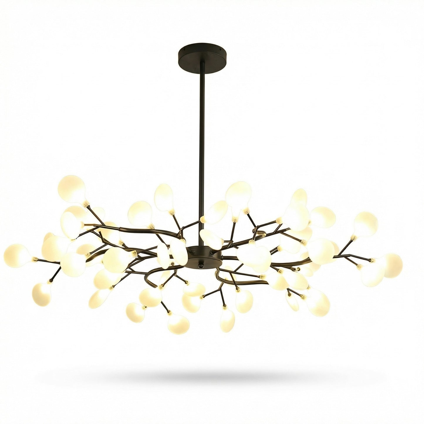 Elegant Gold Chandelier Light with Artistic Branch Design | Modern Fixture for Dining Room Ambiance