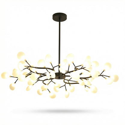 Elegant Gold Chandelier Light with Artistic Branch Design | Modern Fixture for Dining Room Ambiance