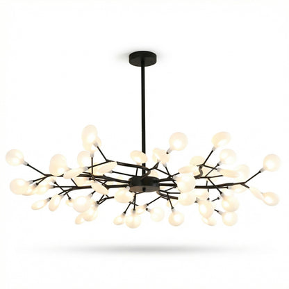 Elegant Gold Chandelier Light with Artistic Branch Design | Modern Fixture for Dining Room Ambiance